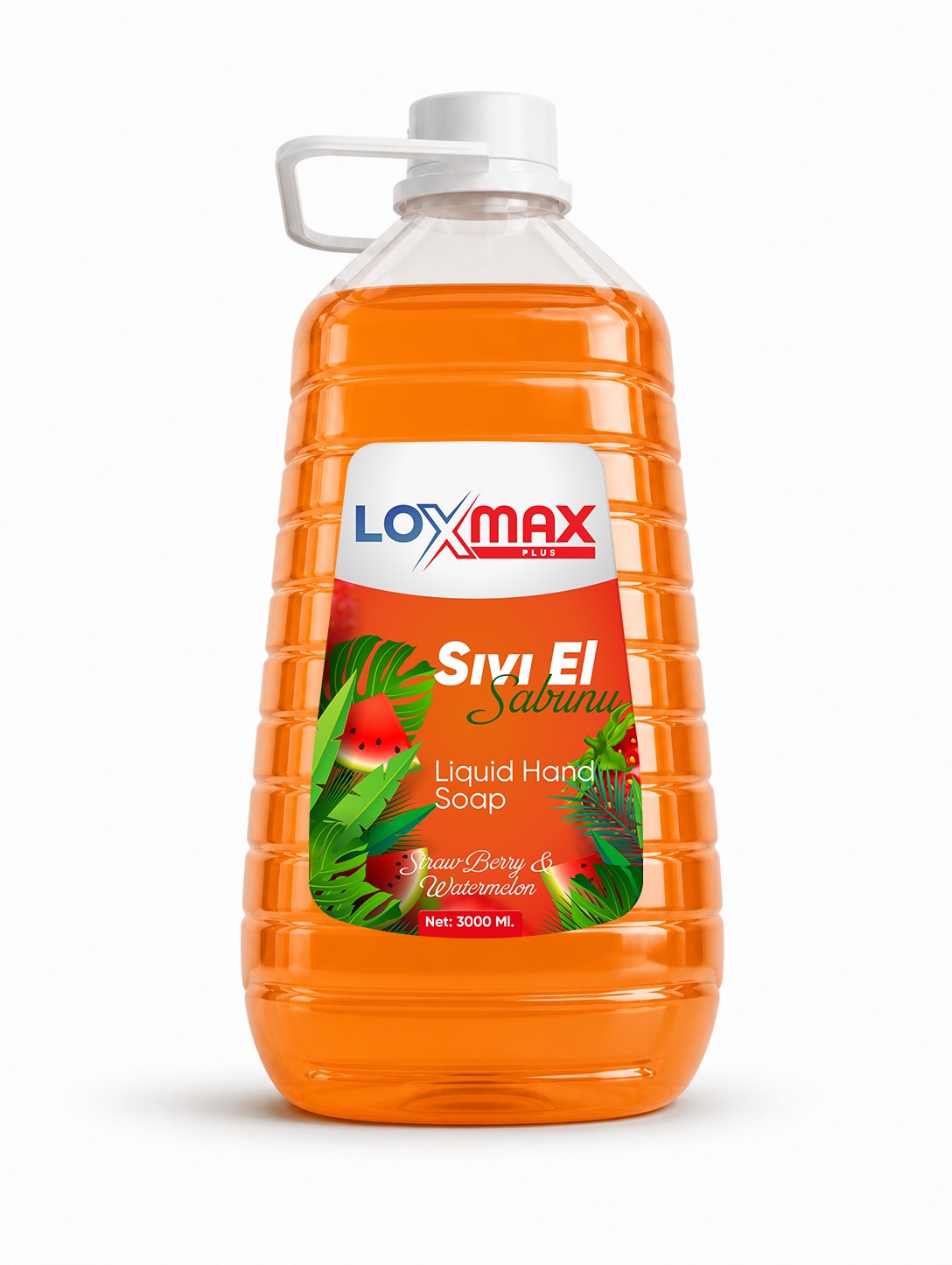Loxmax Plus Strawberry & Watermelon Liquid Hand Soap 3000 ml | Loxmax | Profesyonel Temizlik ve Hijyen Ürünleri Üreticisi | Endüstriyel Çamaşır Suları, Güçlü Yüzey Temizleyiciler, Lavabo ve Gider Açıcılar, Etkili Bulaşık Yıkama Ürünleri ve Tamamlayıcı Temizlik Çözümleri ile Türkiye Geneli Kaliteli Üretim ve Güvenilir Tedarik